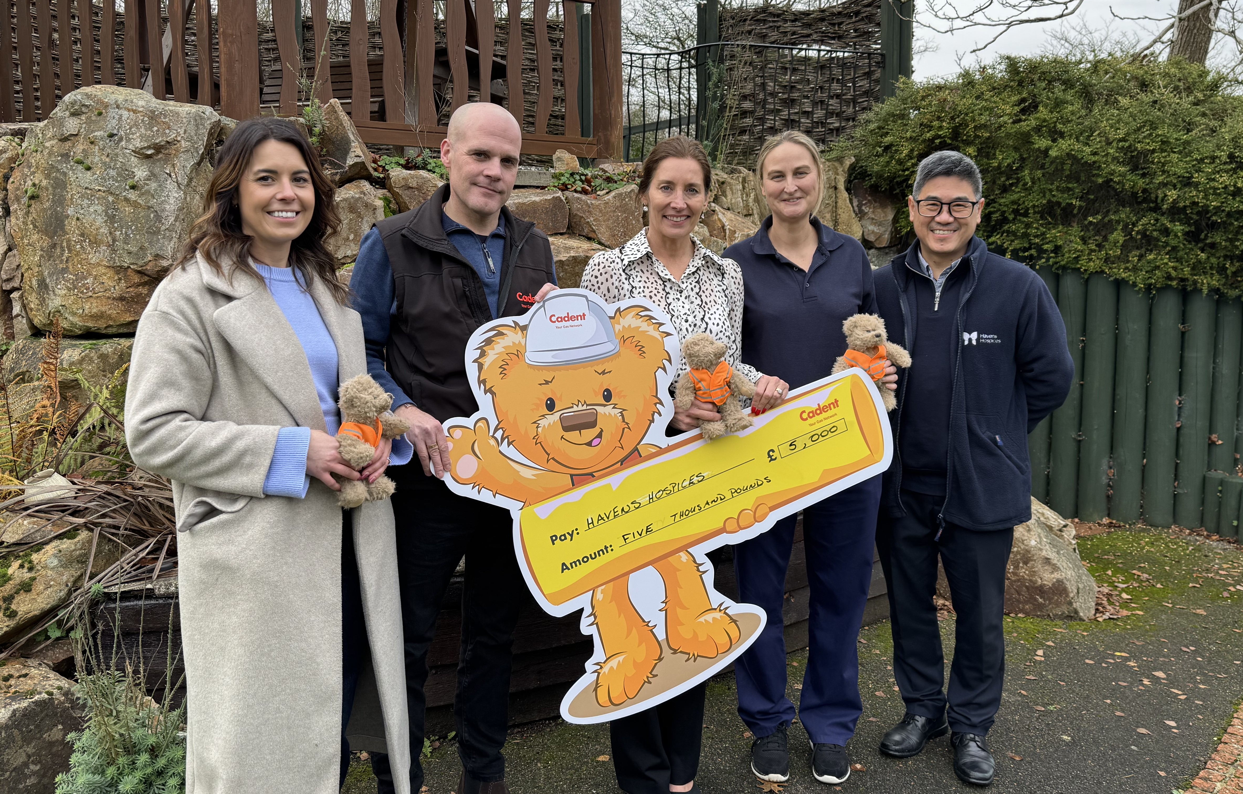 Cadent employees donating 20k