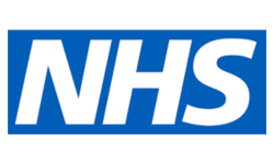 a logo for the NHS