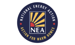 a logo for the Newham Energy Action