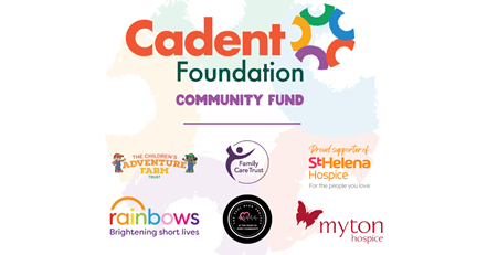 Cadent Foundation Community Fund banner with Cadent logo and partner charity logos.
