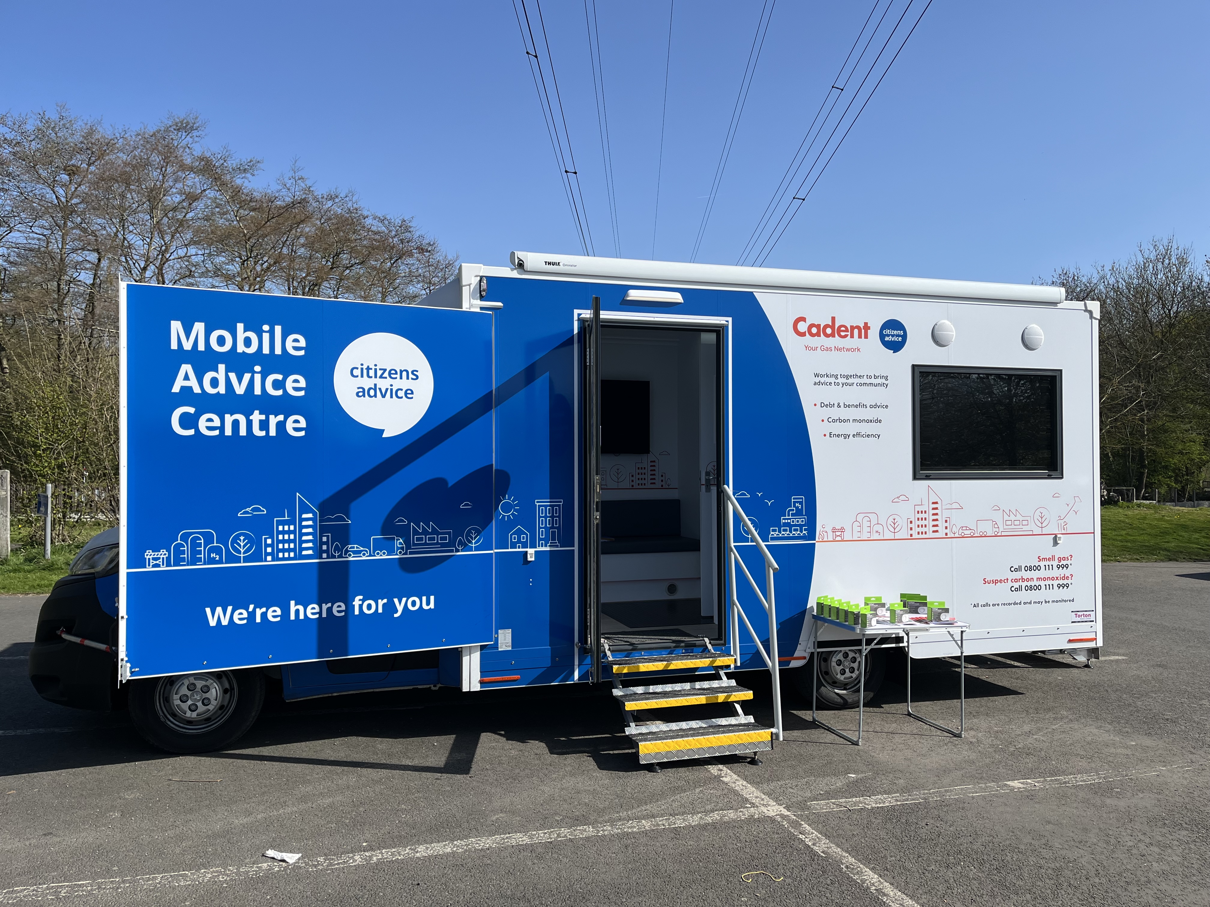 Image of Cadent Gas' Mobile Advice Centre on tour